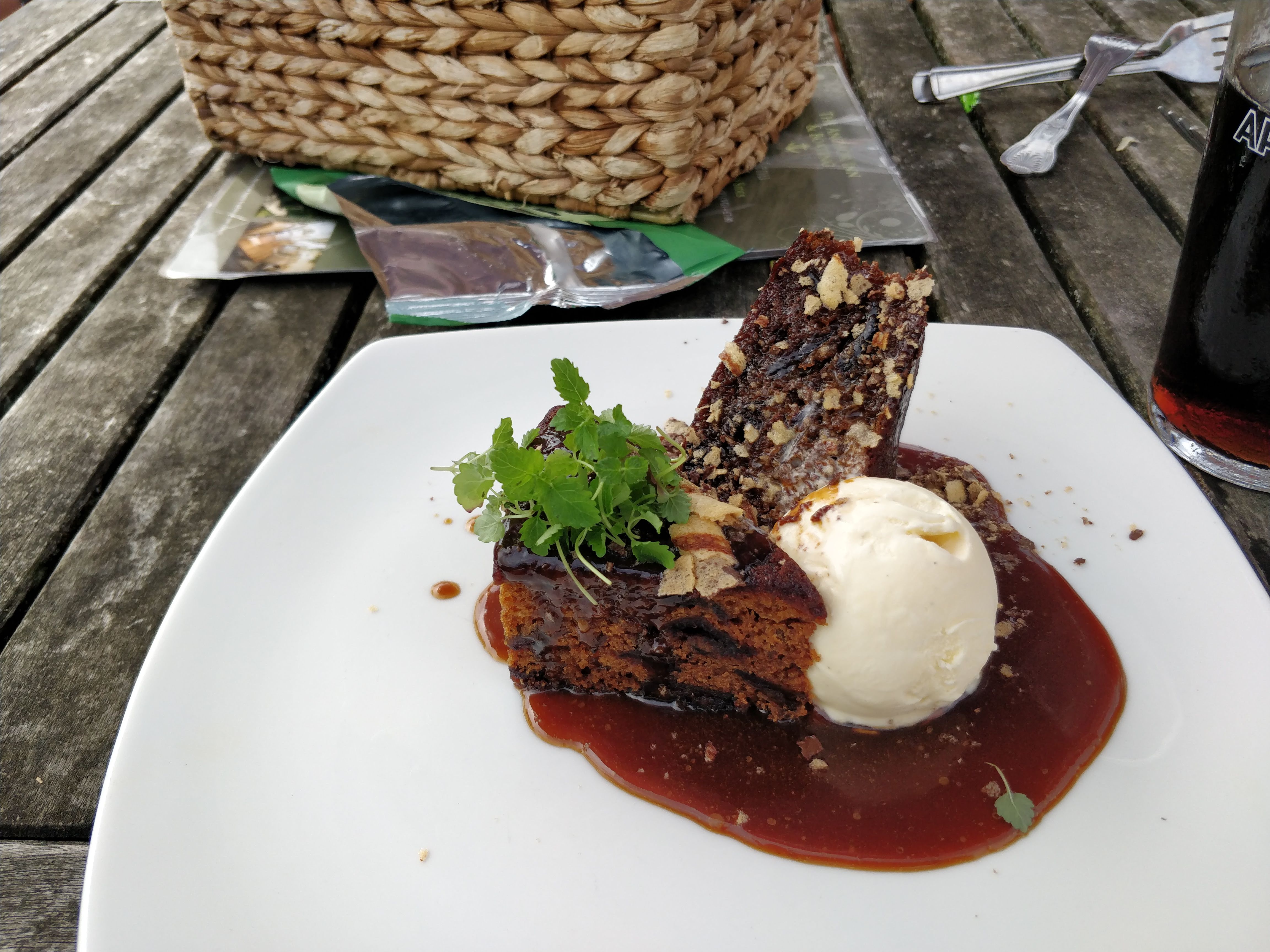 Sticky toffee pudding at The Anchor