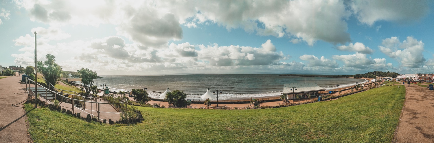 A panorama of the sea