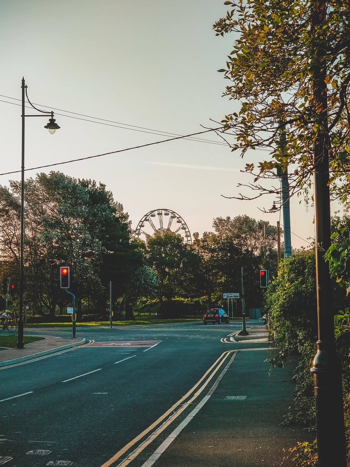 Walking to the seafront