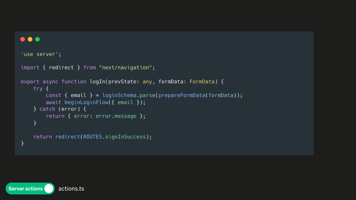 Next.js Server Actions | Trys Mudford
