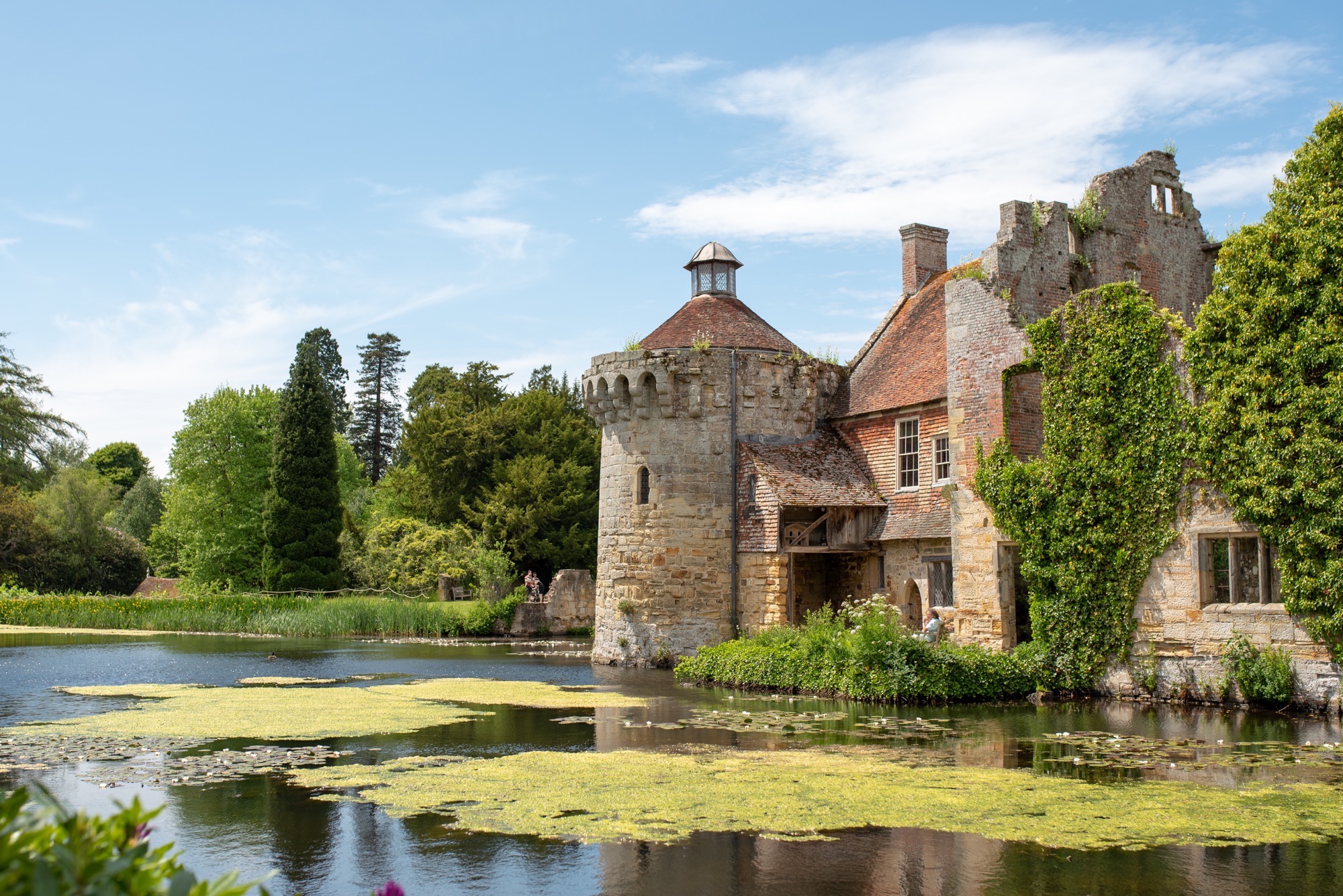 The castle and moat